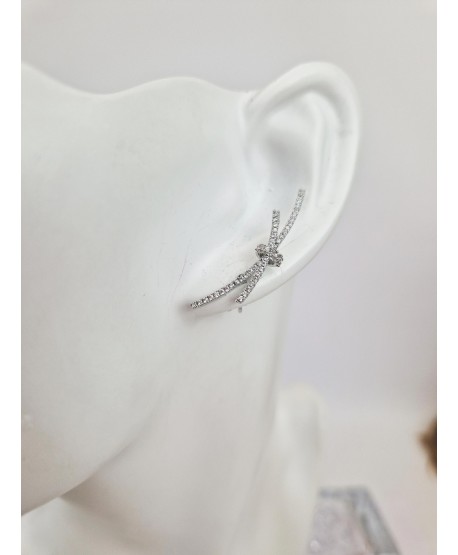 Kolczyki srebrne nausznice