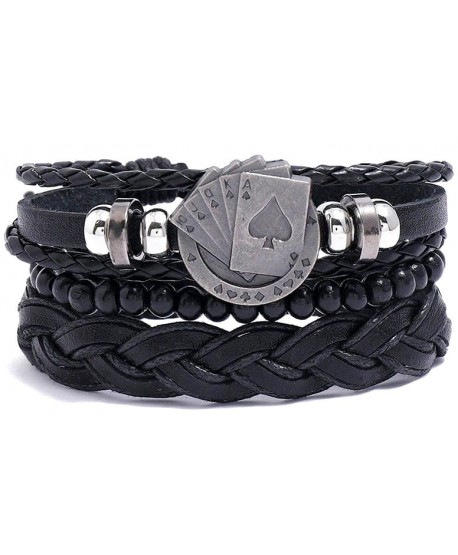 Zestaw bransoletek rzemieniowych z kartami