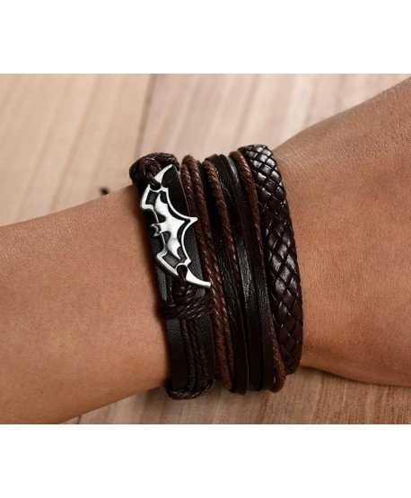 Zestaw bransoletek rzemieniowych z Batmanem