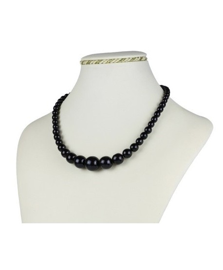 Bransoletka z czarnej szlifowanej perły