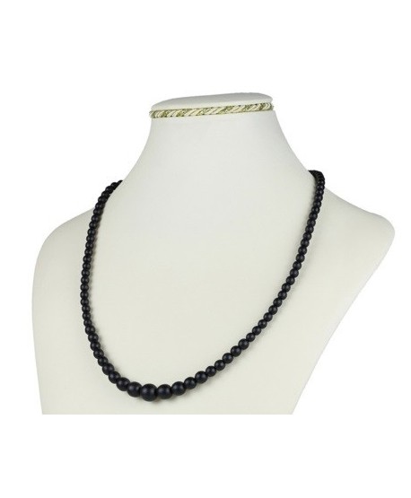 Bransoletka z czarnej szlifowanej perły