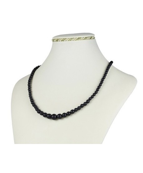 Bransoletka z czarnej szlifowanej perły