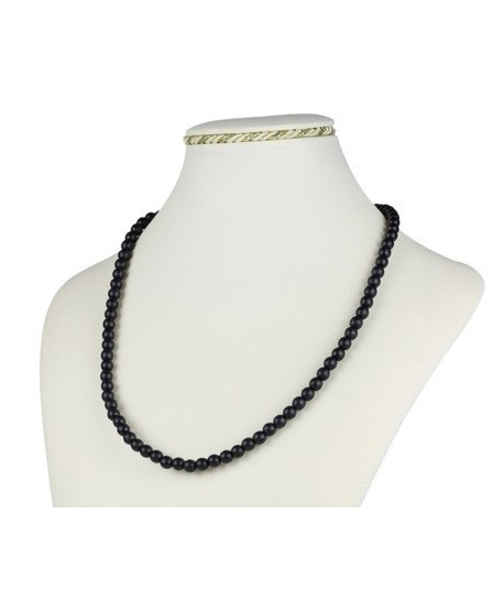 Bransoletka z czarnej szlifowanej perły