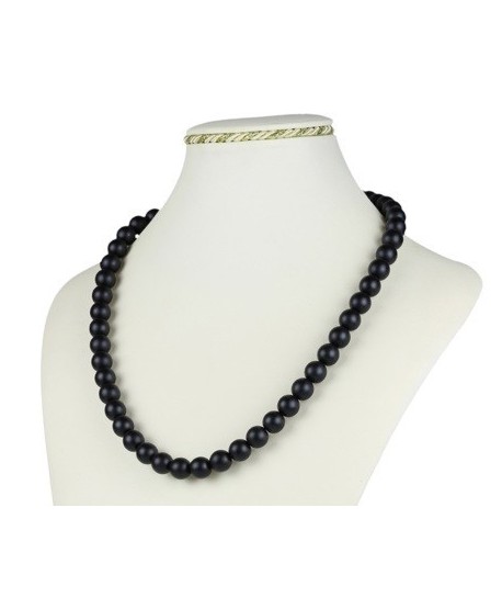 Bransoletka z czarnej szlifowanej perły