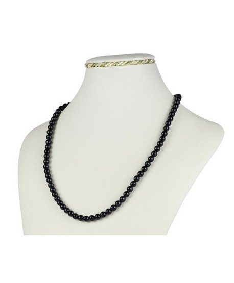 Bransoletka z czarnej szlifowanej perły