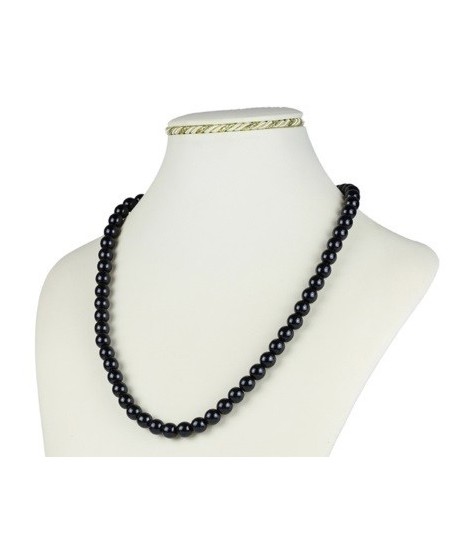 Bransoletka z czarnej szlifowanej perły