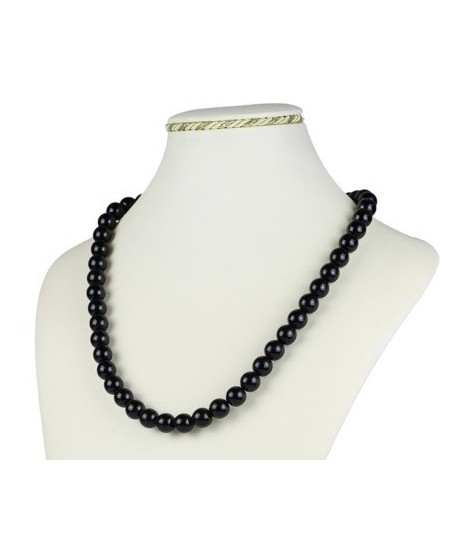 Bransoletka z czarnej szlifowanej perły