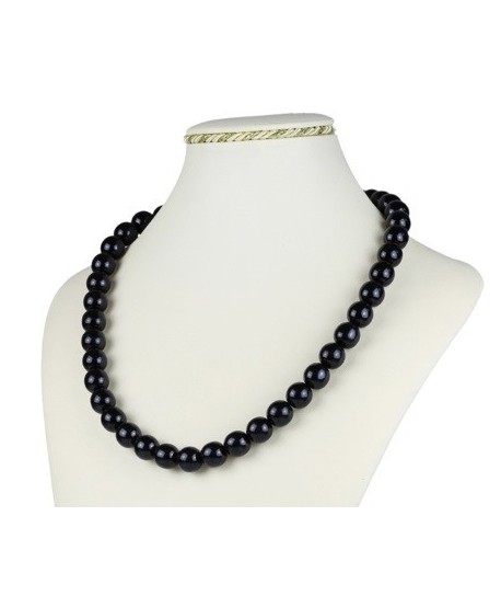 Bransoletka z czarnej szlifowanej perły