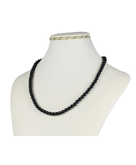 Bransoletka z czarnej szlifowanej perły