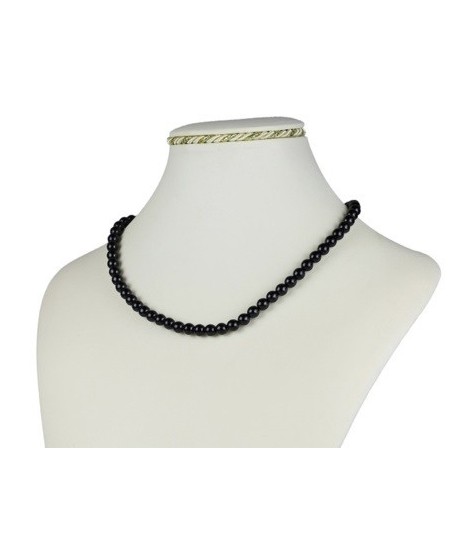 Bransoletka z czarnej szlifowanej perły