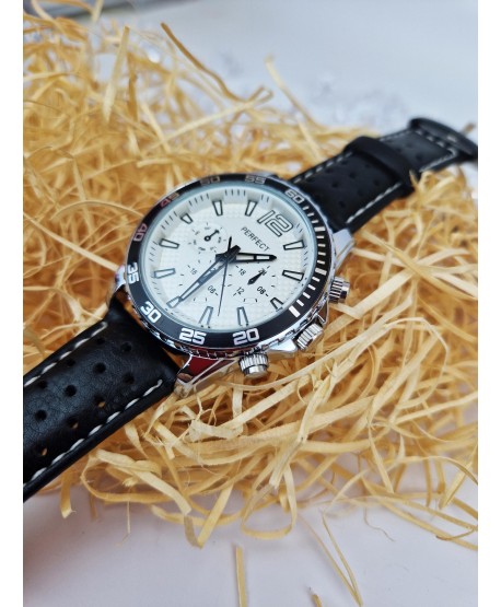 Zegarek męski Perfect z dziurkowanym paskiem