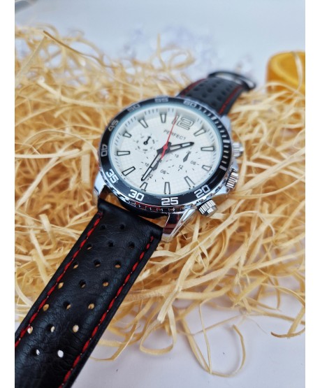 Zegarek męski Perfect z dziurkowanym paskiem