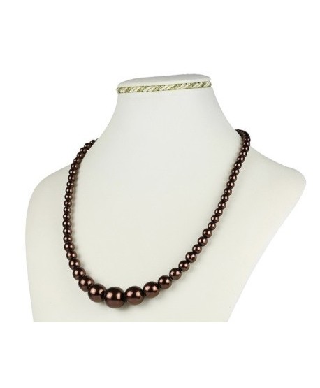 Bransoletka z czarnej szlifowanej perły