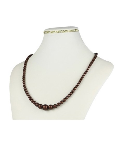 Bransoletka z czarnej szlifowanej perły