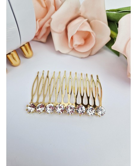 Grzebyk do włosów złoty prosty