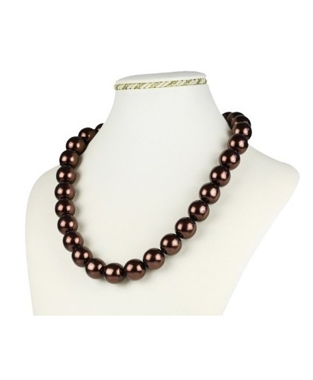 Bransoletka z czarnej szlifowanej perły