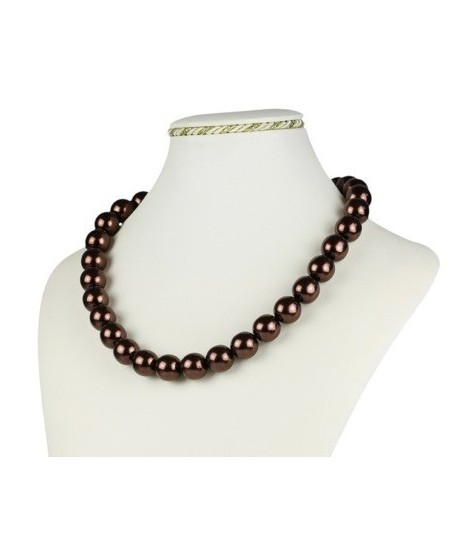 Bransoletka z czarnej szlifowanej perły