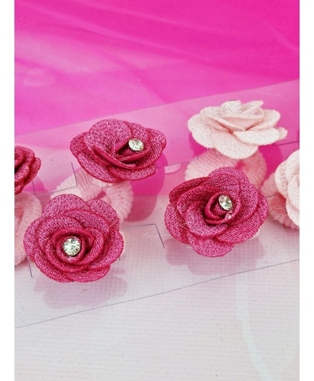 Gumeczki do włosów z różyczkami