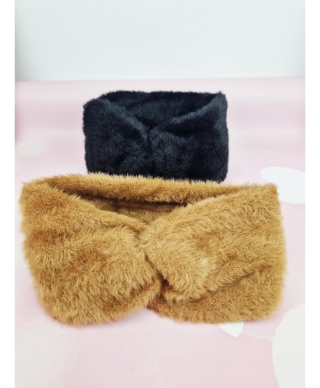 Opaska z węzłem na uszy- alpaka