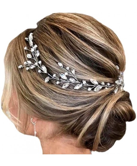 Ozdoba na druciku srebrna z kryształkami