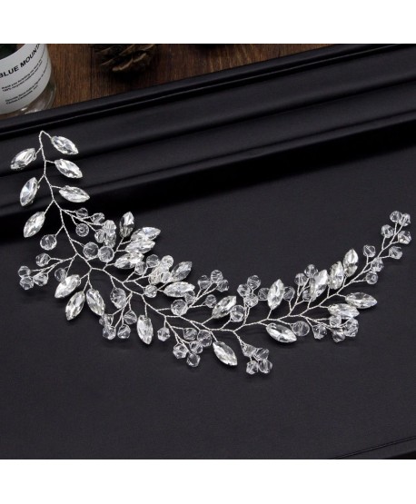 Ozdoba na druciku srebrna z kryształkami