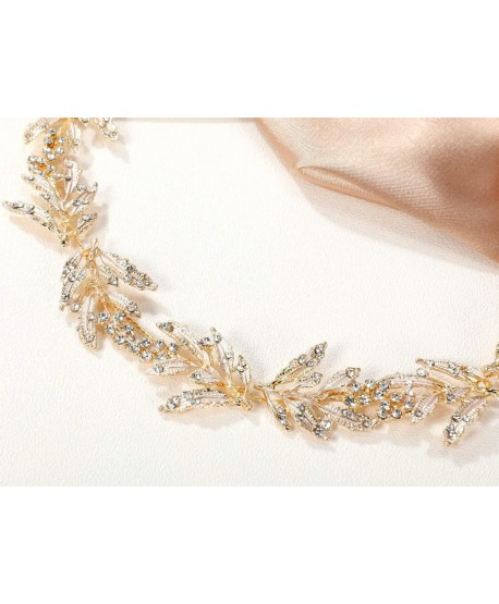 Ozdoba na druciku złota z dodatkiem bladego różu