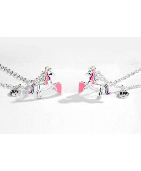 Naszyjniki przyjaźni best friends z jednorożcem