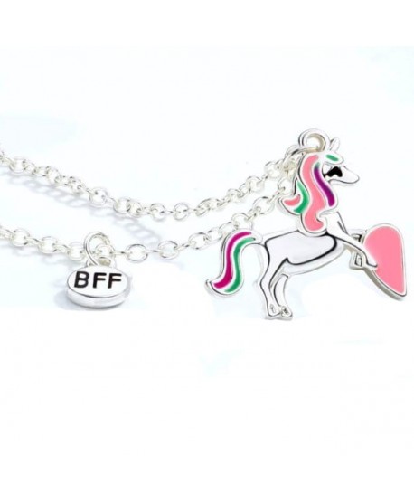 Naszyjniki przyjaźni best friends z jednorożcem
