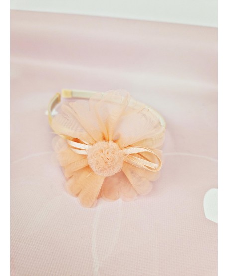 Opaski z tiulowym kwiatkiem