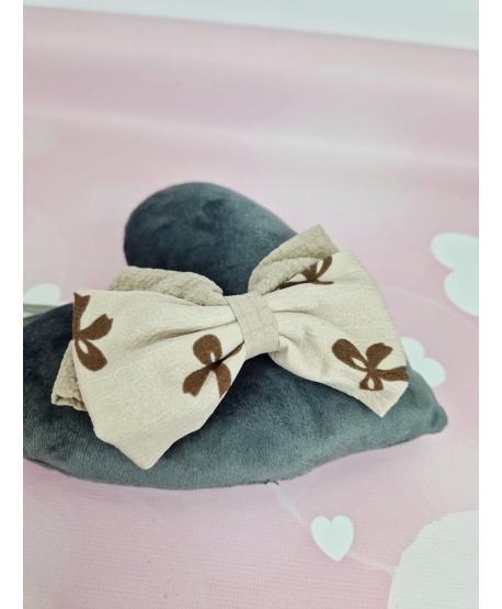 Kokardka do włosów na spince