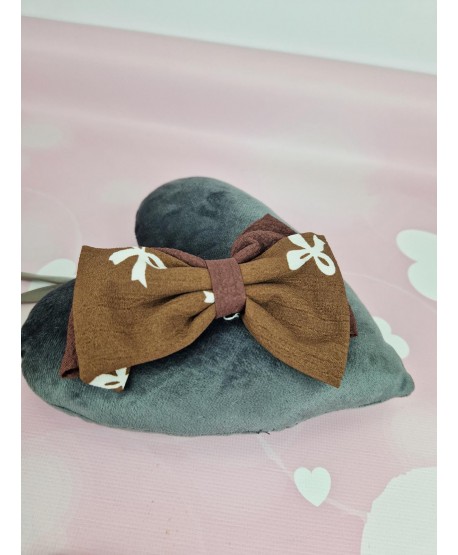 Kokardka do włosów na spince