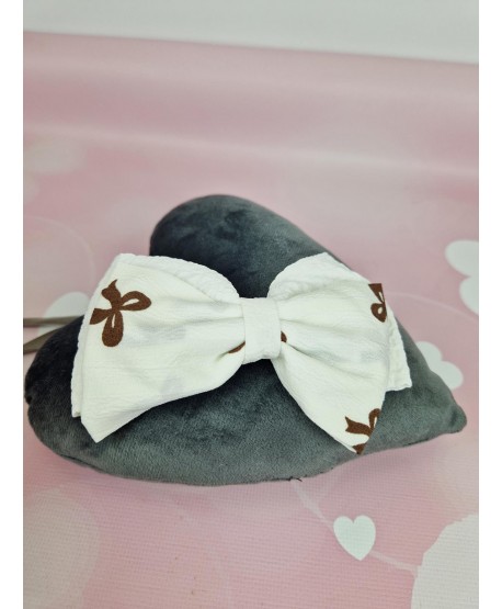 Kokardka do włosów na spince