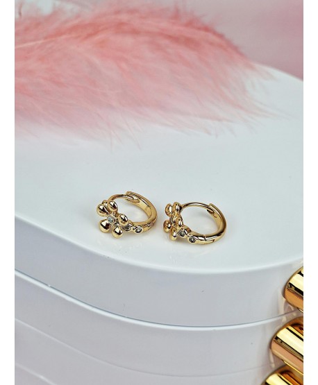 Kolczyki stal subtelne kwiatuszki