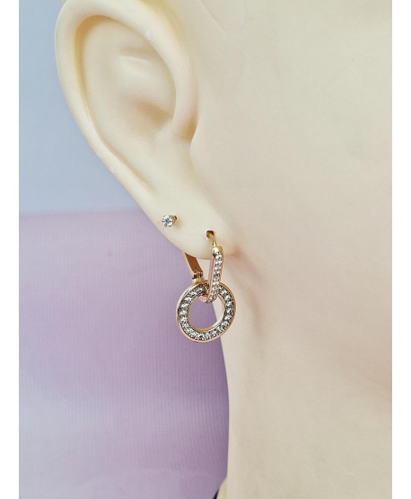 Kolczyki stal z wiszącym kółeczkiem