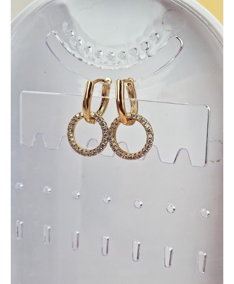 Kolczyki stal wiszące kółeczka