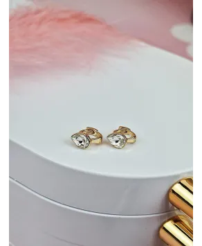 Miniaturowe kolczyki stal cyrkoniowa łezka