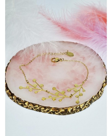 Bransoletka złota z geometrycznym wzorem