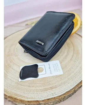 Portfel damski męski skórzany mały unisex