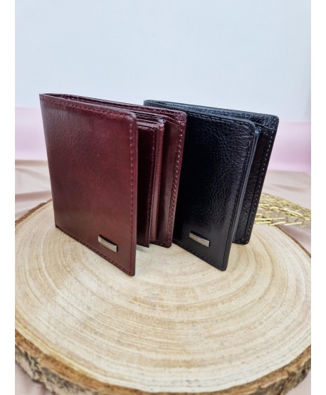 Portfel męski skórzany mały czarny brązowy