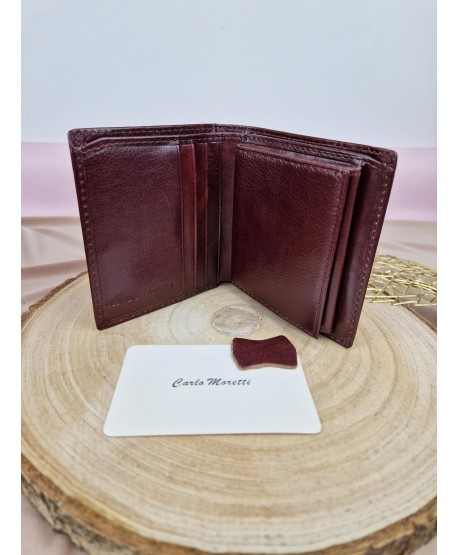 Portfel męski skórzany mały czarny brązowy