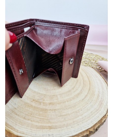 Portfel męski skórzany mały czarny brązowy