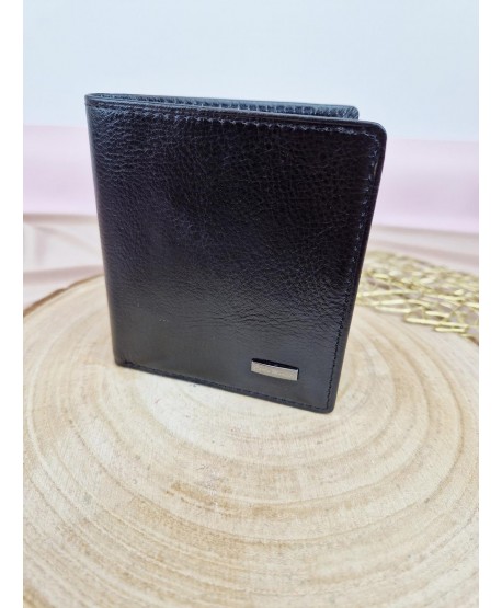 Portfel męski skórzany mały czarny brązowy