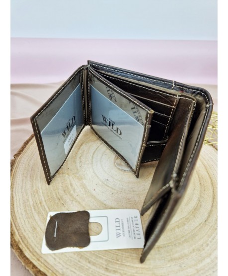 Portfel męski skórzany Wild brązowy