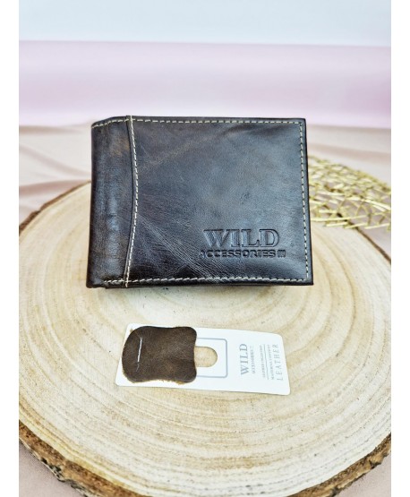 Portfel męski skórzany Wild brązowy