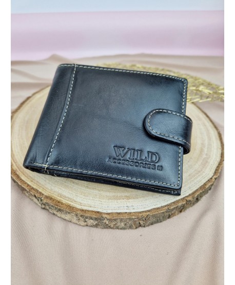Portfel męski skórzany Wild czarny