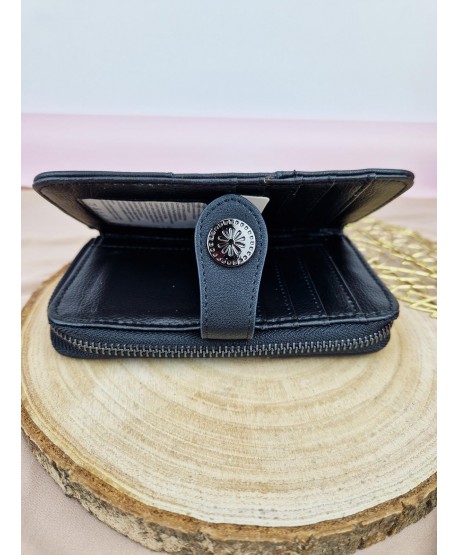 Portfel ekoskóra pojemny na zamek