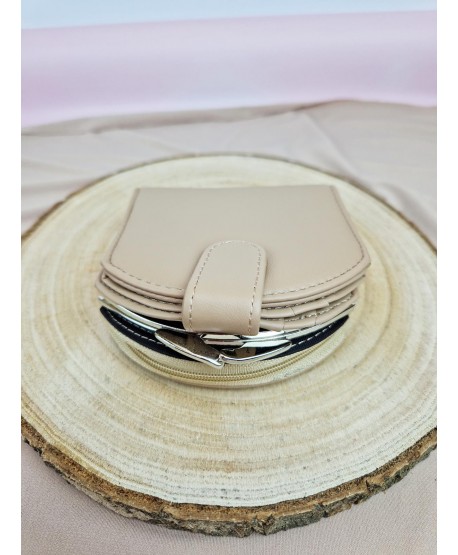 Mały portfel ekoskóra zamek i bigiel