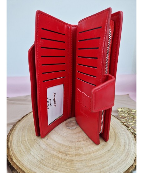 Duży portfel damski super pakowny ekoskóra na zamek