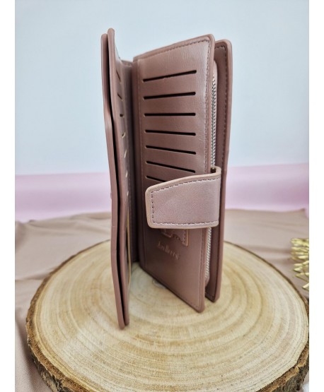 Duży portfel damski super pakowny ekoskóra na zamek