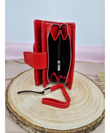 Portfel damski pakowny ekoskóra na zamek